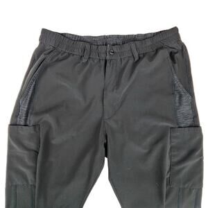 Urbane Performance Scrub Pants Men’s Size Large Quick Cool Multi 7 Pocket Black